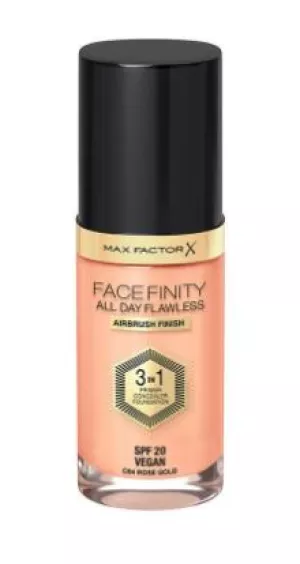 6: Max factor face finity all day flawless 3in1 primer concealer foundation SPF20 C64 rose gold 30ml
