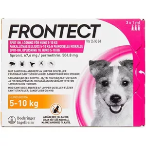 16: Frontect Spot On til hunde, 5-10 kg - 3 pipetter