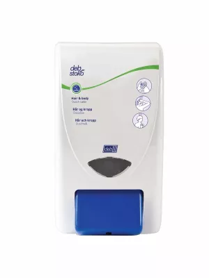 1: Deb Stoko Cleanse Shower dispenser til badesæbe, 2 L