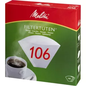 14: Kaffefilter, Melitta, Filterpapir, 106, Bleget