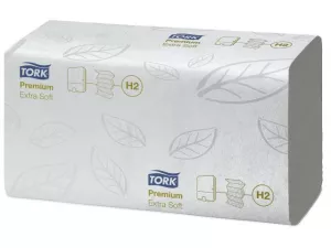 14: Papirhåndklæde Tork Xpress H2 Premium Extra Soft 2-Lag 2100Ark