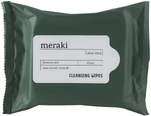 15: Opfriskende renseservietter, aloe vera by Meraki (20 Stk./pk., Mørkegrøn)