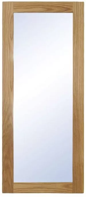 8: Nova, Vægspejl, Træramme by Oscarssons Möbel (H: 90 cm. B: 38 cm., Olieret egetræ)