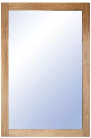 4: Nova, Vægspejl, Træramme by Oscarssons Möbel (H: 90 cm. B: 60 cm., Lakeret egetræ)