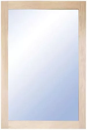 3: Nova, Vægspejl, Træramme by Oscarssons Möbel (H: 90 cm. B: 60 cm., Hvidolieret egetræ)