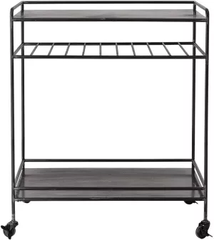 2: Collected, Anretterbord, Trolley, Jern by Creative Collection (H: 90 cm. B: 47 cm. L: 77 cm., Sort)