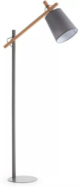 5: Kosta, Gulvlampe by LaForma (H: 166 cm. B: 74 cm. L: 28 cm., Grå/Natur)