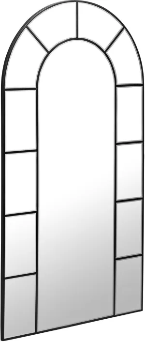 7: Nediva, Vægspejl by LaForma (H: 165 cm. B: 88 cm. L: 2 cm., Sort)