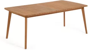 7: Hanzel, Udendørs Spisebord med udtræk by LaForma (H: 75 cm. B: 100 cm. L: 183 cm., Natur)