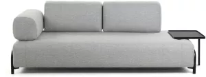 7: Compo, 3-personers sofa by LaForma (Armlæn venstre, Lysegrå)