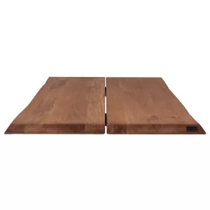 4: Hugin, Bordplade til sofa- eller cafébord, Egetræ by House of Sander (H: 4 cm. B: 80 cm. L: 80 cm., Mocca)