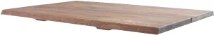 11: Curve, Bordplade til cafe- og sofabord, Egetræ by House of Sander (H: 3 cm. B: 80 cm. L: 120 cm., Smoked)