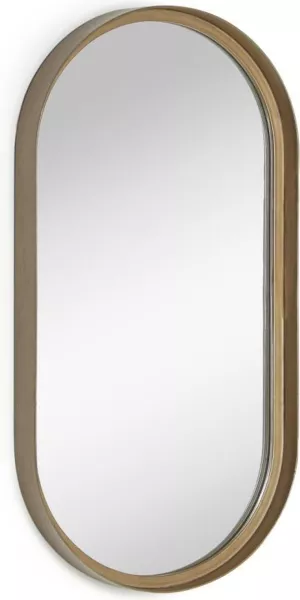 11: Tiare, Vægspejl, metal by LaForma (H: 61.5 cm. B: 31 cm. L: 5 cm., Guld)