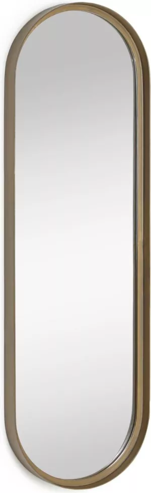 12: Tiare, Vægspejl, metal by LaForma (H: 100 cm. B: 31.5 cm. L: 5 cm., Guld)