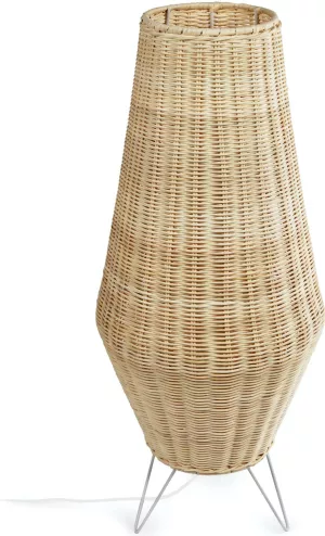 16: Kamaria, Bordlampe, rustik, kolonialt, naturlige fibre by LaForma (H: 70 cm. B: 30 cm. L: 30 cm., Natur)