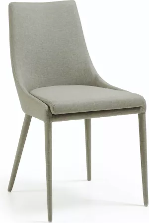 10: Davi, Spisebordsstol, moderne, nordisk, stof by LaForma (H: 87 cm. B: 51 cm. L: 60 cm., Grå)