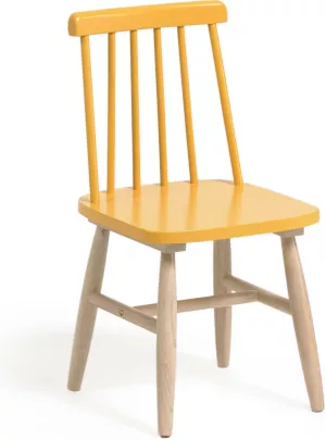 1: Tressia, Børne stol, solidt træ by LaForma (H: 59.5 cm. B: 29.5 cm. L: 30 cm., Sennep)