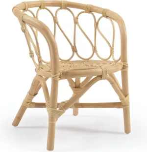 4: Lumila, Børne stol, colonial, vintage, naturlige fibre by LaForma (H: 52 cm. B: 44 cm. L: 41 cm., Natur)