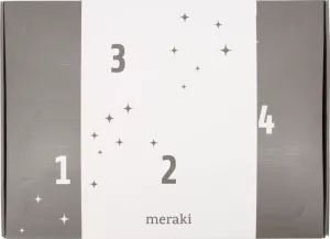6: Advent, Gaveæske by Meraki (H: 8 cm. x B: 31 cm. x L: 43 cm., Hvid/Sort)