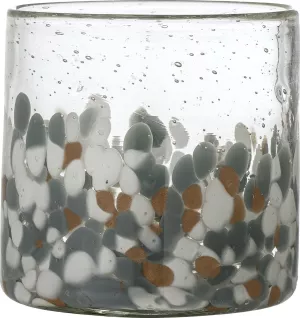 6: Lindie, Fyrfadsstage, Glas by Bloomingville (D: 12 cm. x H: 12 cm., Brun)