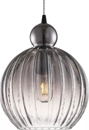7: Ball Bal, Pendel lampe, Glas by Halo Design (D: 32 cm. x H: 45 cm., Smoke)