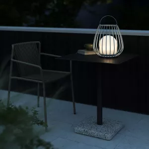 8: Jim To-Go LED-bordlampe, udendørs brug, grå