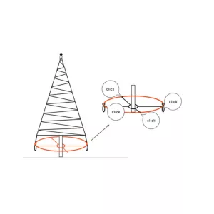 4: Fairybell juletræsfod til træ 6/8/10m