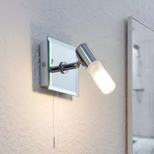 2: Væglampe Zela, badeværelseslampe med trækafbryder