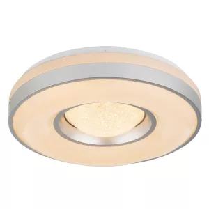 9: LED loftlampe Colla med metalramme i sølv