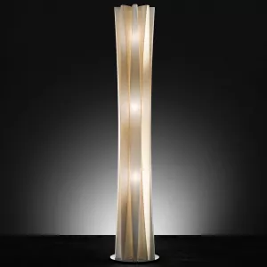 11: Slamp Bach gulvlampe, højde 161 cm, guld