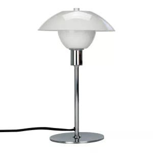 11: Dyberg Larsen Bergen bordlampe, glasskærm Ø 20cm