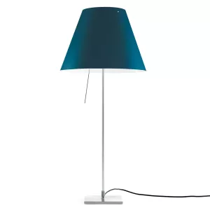 5: Luceplan Costanza D13if bordlampe, aluminium/blå