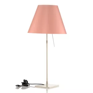 11: Luceplan Costanza bordlampe D13 hvid/rosa