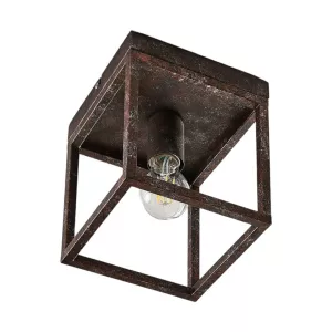 11: Rustik loftlampe Emin med metalramme