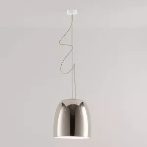 7: Prandina Notte S3 hængelampe, blank krom/hvid