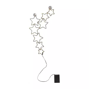 1: Stella LED-dekolampe, 8 stjerner, batteridrift