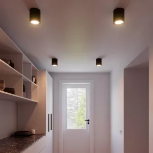 6: Landon Smart LED-loftspot, sort, højde 14 cm