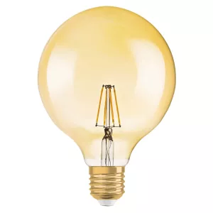 1: LED globepære Gold E27 2,5W varmhvid 220 lumen