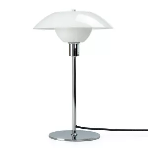 9: Dyberg Larsen Bergen bordlampe, glasskærm Ø 25cm