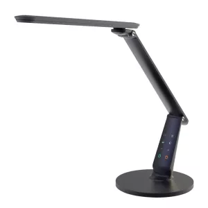 1: Zig LED-skrivebordslampe med betjeningspanel, sort