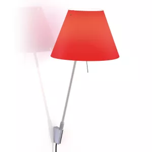 5: Luceplan Costanzina væglampe aluminium, rød