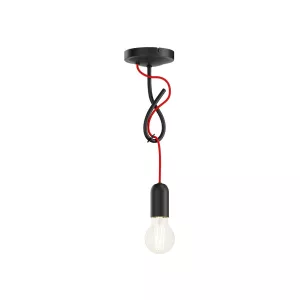 13: Lucande Jorna hængelampe, 1 lyskilde, rødt kabel