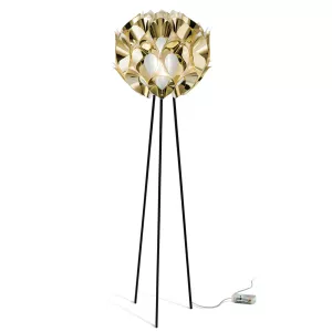7: Slamp Flora - designer-gulvlampe, guld
