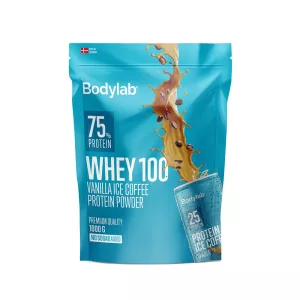 1: BodyLab Whey 100 Proteinpulver Vanilla Ice Coffee (1kg)
