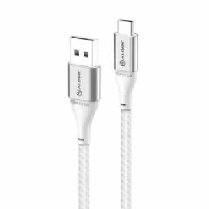 3: ALOGIC Super Ultra USB-C til USB oplader kabel, Længde 0,3 meter, Farve Sølv farve