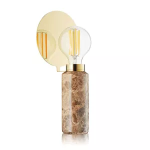 3: Design By Us - Blindspot Bordlampe Brown Marble