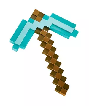 2: Minecraft hakke 40 cm - Plastik Diamant pickaxe