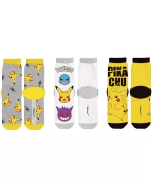 2: Pokemon Pikachu strømper - 3 pak