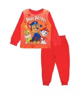 4: Paw Patrol Fleece pyjamassæt - Rød (2-8 år)