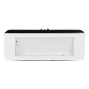 4: V-Tac 4W LED nødbelysning - Til væg/loft/undersænket montering, 110 lumen, inkl. batteri og piktogrammer - Dæmpbar : Ikke dæmpbar, Kulør : Kold
